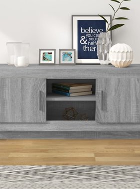 VidaXL Tv-meubel 102x35x45 cm bewerkt hout grijs sonoma eikenkleurig