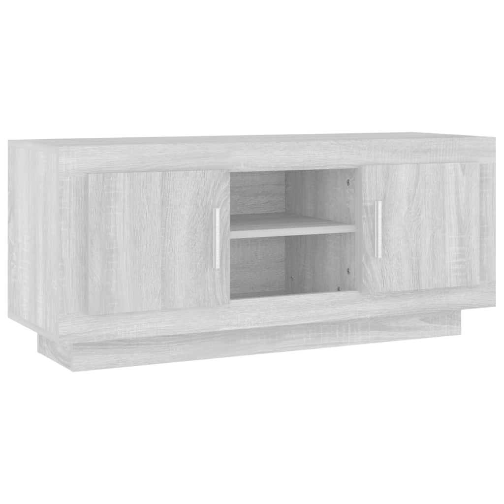VidaXL Tv-meubel 102x35x45 cm bewerkt hout grijs sonoma eikenkleurig