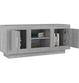 VidaXL Tv-meubel 102x35x45 cm bewerkt hout grijs sonoma eikenkleurig