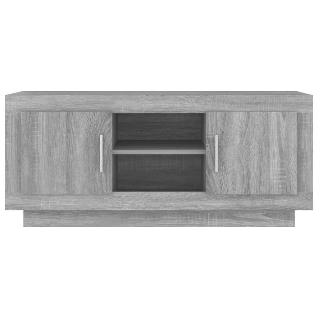 VidaXL Tv-meubel 102x35x45 cm bewerkt hout grijs sonoma eikenkleurig