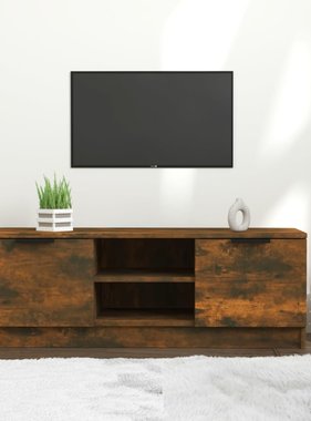 VidaXL Tv-meubel 102x35x36,5 cm bewerkt hout gerookt eikenkleurig