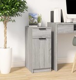 VidaXL Bureaukast 33,5x50x75 cm bewerkt hout grijs sonoma eikenkleurig