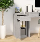 VidaXL Bureaukast 33,5x50x75 cm bewerkt hout grijs sonoma eikenkleurig
