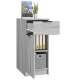 VidaXL Bureaukast 33,5x50x75 cm bewerkt hout grijs sonoma eikenkleurig