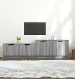 VidaXL Tv-meubel 158,5x36x45 cm bewerkt hout grijs sonoma eikenkleurig