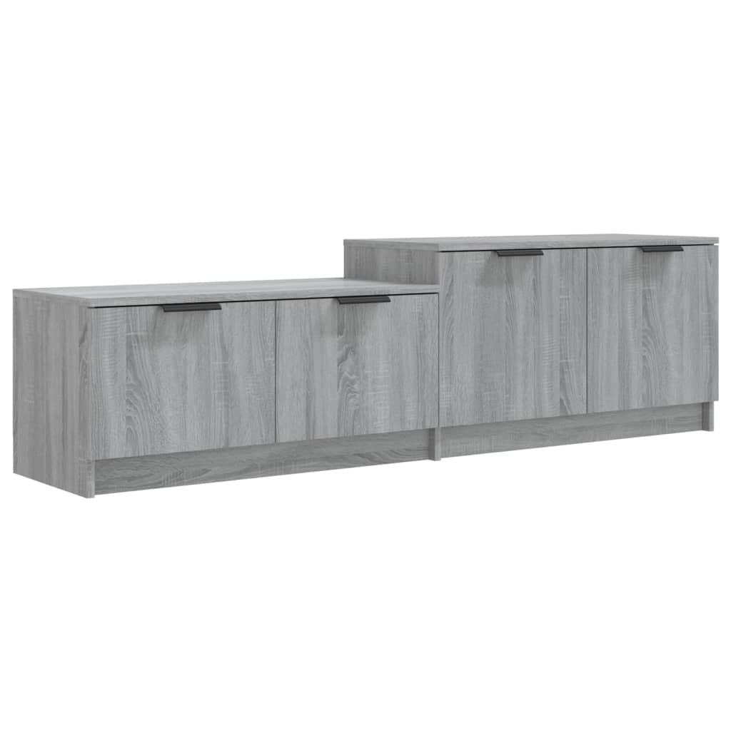 VidaXL Tv-meubel 158,5x36x45 cm bewerkt hout grijs sonoma eikenkleurig