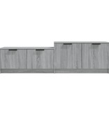 VidaXL Tv-meubel 158,5x36x45 cm bewerkt hout grijs sonoma eikenkleurig