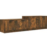 VidaXL Tv-meubel 158,5x36x45 cm bewerkt hout gerookt eikenkleurig