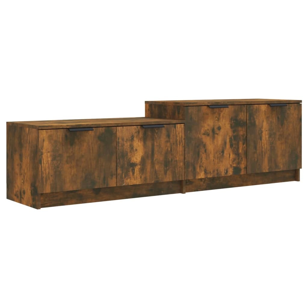 VidaXL Tv-meubel 158,5x36x45 cm bewerkt hout gerookt eikenkleurig