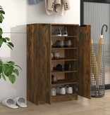 vidaXL Schoenenkast 59x35x100 cm bewerkt hout gerookt eikenkleurig