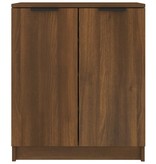 vidaXL Schoenenkast 59x35x70 cm bewerkt hout bruineikenkleurig