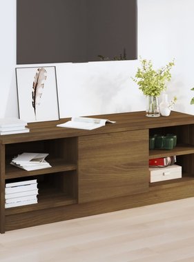 VidaXL Tv-meubel 102x35,5x36,5 cm bewerkt hout bruineikenkleurig