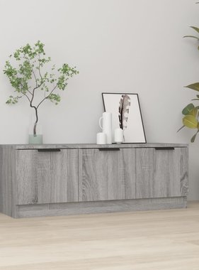 VidaXL Tv-meubel 102x35x36,5 cm bewerkt hout grijs sonoma eikenkleurig