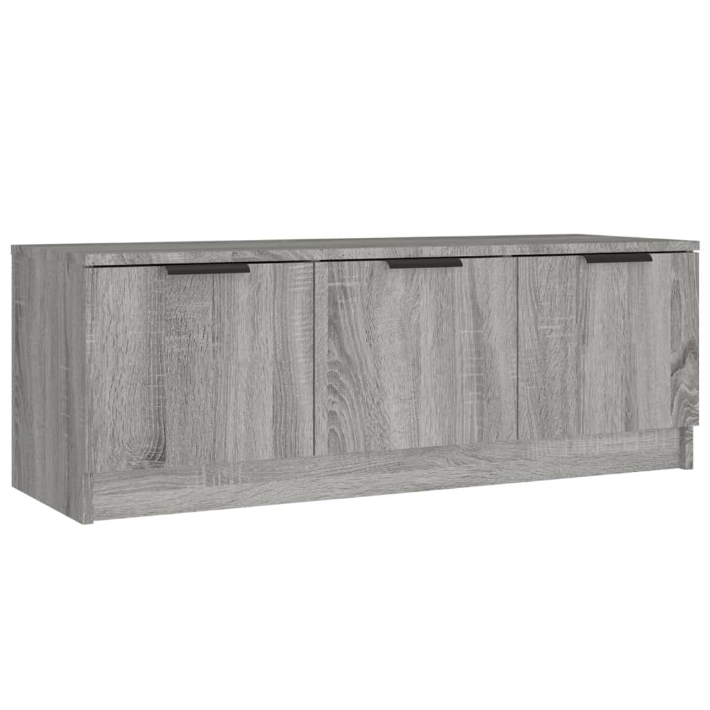 VidaXL Tv-meubel 102x35x36,5 cm bewerkt hout grijs sonoma eikenkleurig