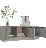 VidaXL Tv-meubel 102x35x36,5 cm bewerkt hout grijs sonoma eikenkleurig