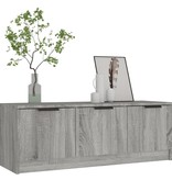 VidaXL Tv-meubel 102x35x36,5 cm bewerkt hout grijs sonoma eikenkleurig