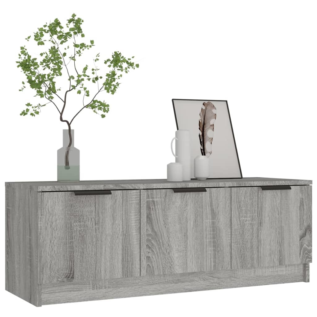 VidaXL Tv-meubel 102x35x36,5 cm bewerkt hout grijs sonoma eikenkleurig