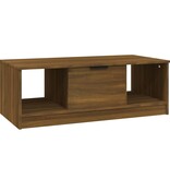 VidaXL Salontafel 102x50x36 cm bewerkt hout bruineikenkleurig