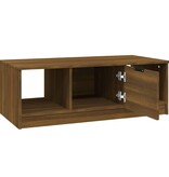 VidaXL Salontafel 102x50x36 cm bewerkt hout bruineikenkleurig