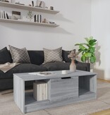 VidaXL Salontafel 102x50x36 cm bewerkt hout grijs sonoma eikenkleurig