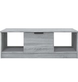 VidaXL Salontafel 102x50x36 cm bewerkt hout grijs sonoma eikenkleurig