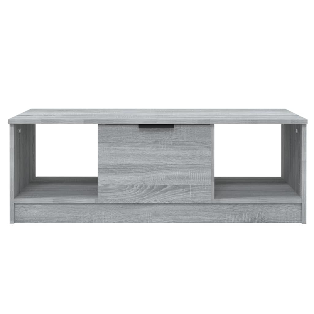VidaXL Salontafel 102x50x36 cm bewerkt hout grijs sonoma eikenkleurig