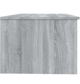 VidaXL Salontafel 102x50x36 cm bewerkt hout grijs sonoma eikenkleurig