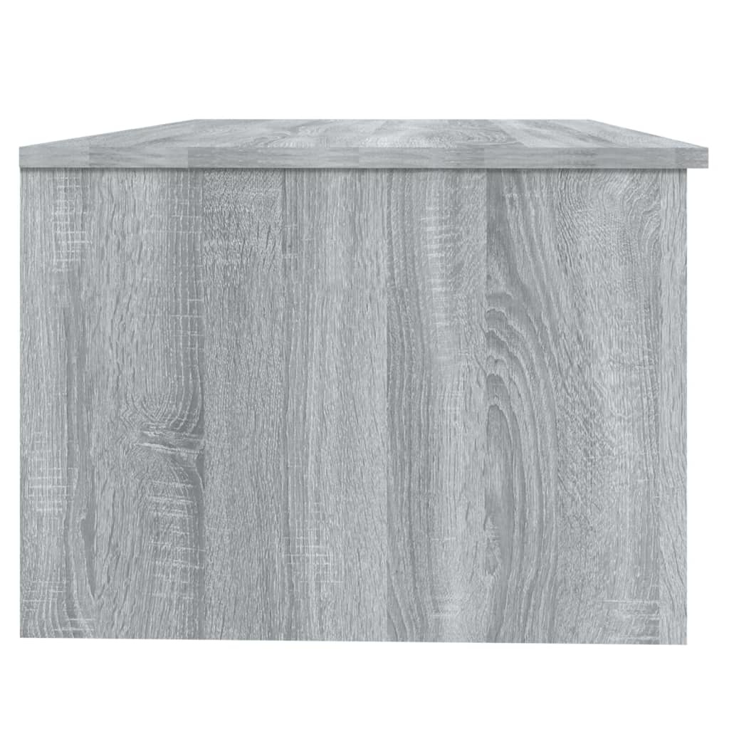 VidaXL Salontafel 102x50x36 cm bewerkt hout grijs sonoma eikenkleurig