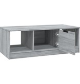 VidaXL Salontafel 102x50x36 cm bewerkt hout grijs sonoma eikenkleurig