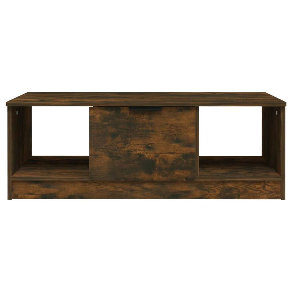VidaXL Salontafel 102x50x36 cm bewerkt hout gerookt eikenkleurig