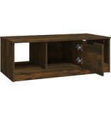 VidaXL Salontafel 102x50x36 cm bewerkt hout gerookt eikenkleurig