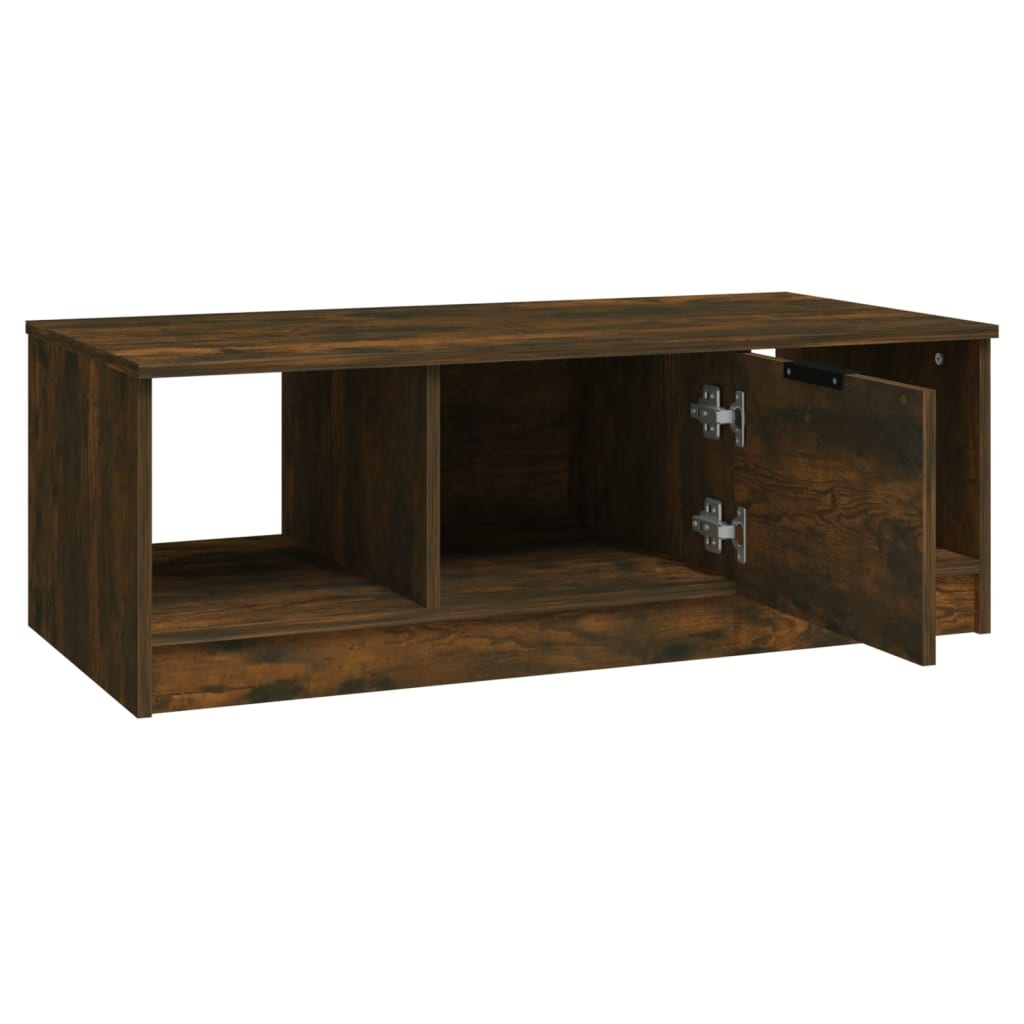 VidaXL Salontafel 102x50x36 cm bewerkt hout gerookt eikenkleurig