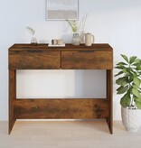 VidaXL Wandtafel 90x36x75 cm bewerkt hout gerookt eikenkleurig