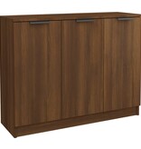 VidaXL Dressoir 90,5x30x70 cm bewerkt hout bruineikenkleurig
