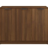 VidaXL Dressoir 90,5x30x70 cm bewerkt hout bruineikenkleurig