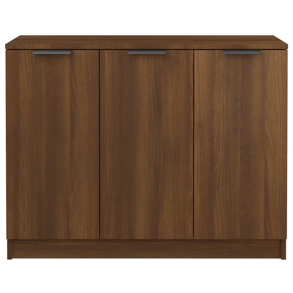 VidaXL Dressoir 90,5x30x70 cm bewerkt hout bruineikenkleurig