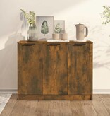 VidaXL Dressoir 90,5x30x70 cm bewerkt hout gerookt eikenkleurig