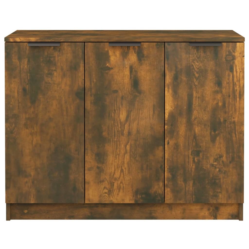 VidaXL Dressoir 90,5x30x70 cm bewerkt hout gerookt eikenkleurig