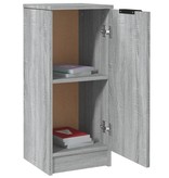 VidaXL Dressoirs 2 st 30x30x70 cm bewerkt hout grijs sonoma eikenkleur