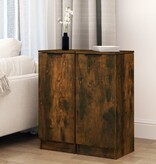 VidaXL Dressoirs 2 st 30x30x70 cm bewerkt hout gerookt eikenkleurig