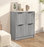 VidaXL Dressoir 60x30x70 cm bewerkt hout grijs sonoma eikenkleurig