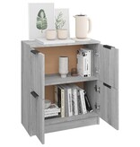 VidaXL Dressoir 60x30x70 cm bewerkt hout grijs sonoma eikenkleurig