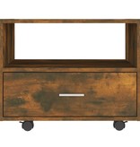 VidaXL Salontafel 55x55x40 cm bewerkt hout gerookt eikenkleurig