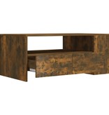VidaXL Salontafel 102x55x42 cm bewerkt hout gerookt eikenkleurig