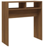 VidaXL Wandtafel 78x30x80 cm bewerkt hout bruineikenkleurig