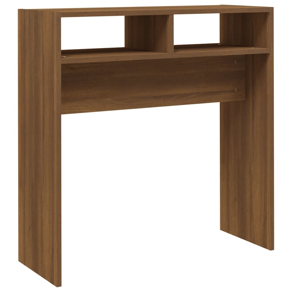 VidaXL Wandtafel 78x30x80 cm bewerkt hout bruineikenkleurig