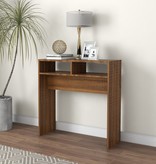 VidaXL Wandtafel 78x30x80 cm bewerkt hout bruineikenkleurig