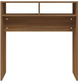 VidaXL Wandtafel 78x30x80 cm bewerkt hout bruineikenkleurig