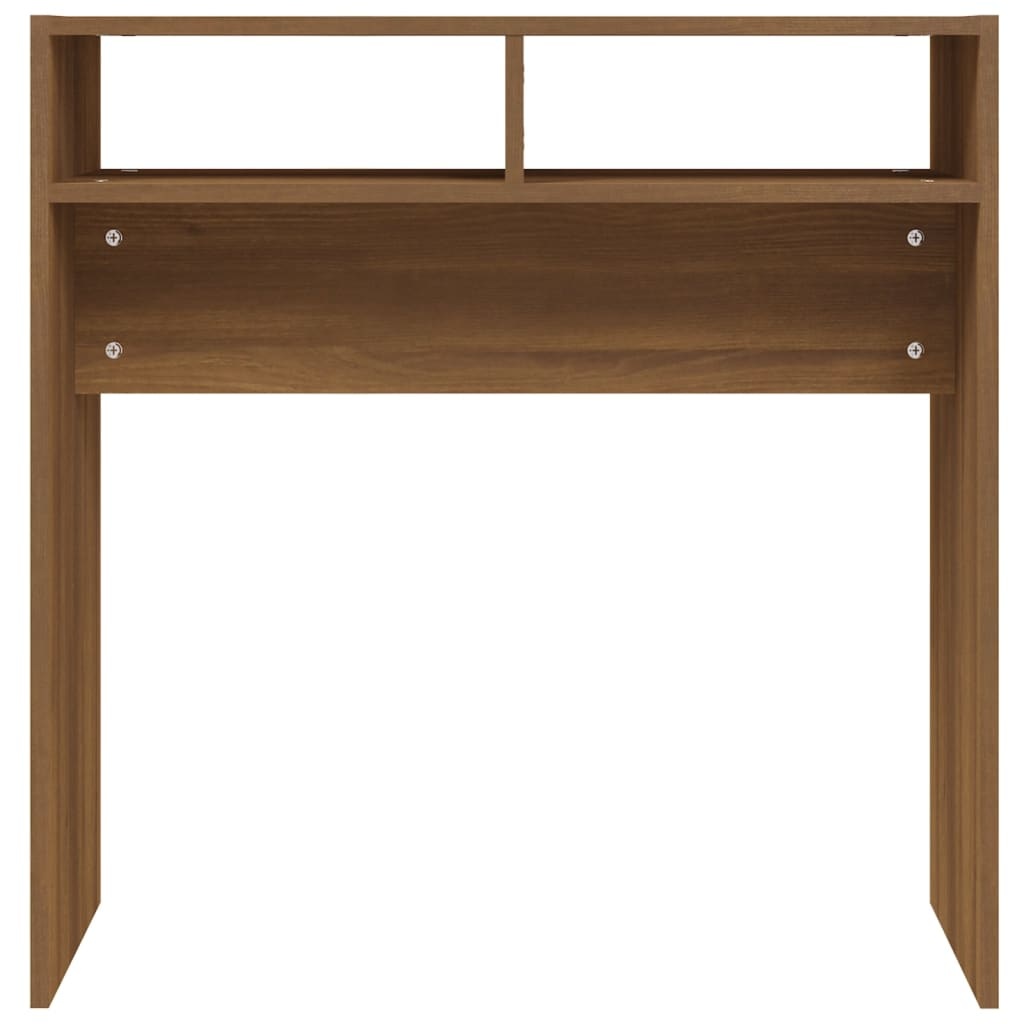 VidaXL Wandtafel 78x30x80 cm bewerkt hout bruineikenkleurig