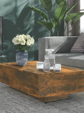 VidaXL Salontafel 115x60x31 cm bewerkt hout gerookt eikenkleurig